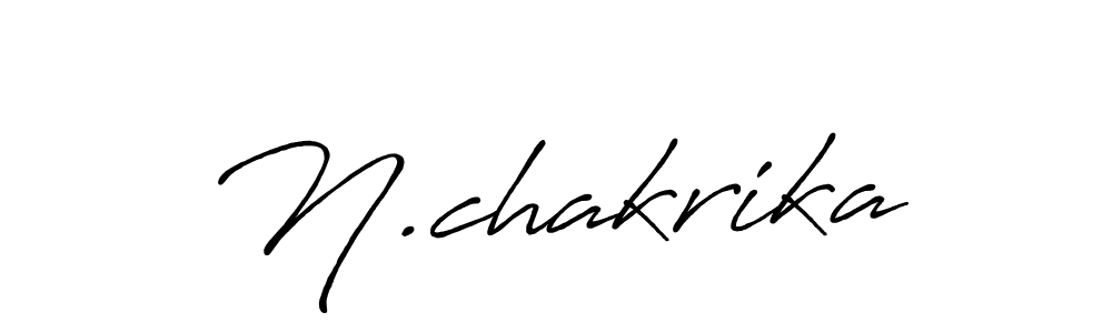 Make a beautiful signature design for name N.chakrika. Use this online signature maker to create a handwritten signature for free. N.chakrika signature style 7 images and pictures png