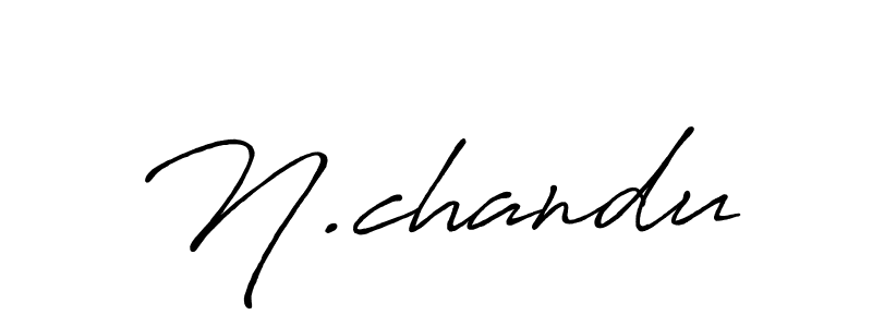 Design your own signature with our free online signature maker. With this signature software, you can create a handwritten (Antro_Vectra_Bolder) signature for name N.chandu. N.chandu signature style 7 images and pictures png