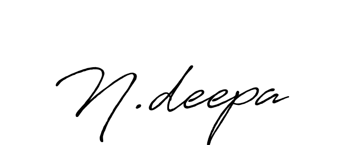 N.deepa stylish signature style. Best Handwritten Sign (Antro_Vectra_Bolder) for my name. Handwritten Signature Collection Ideas for my name N.deepa. N.deepa signature style 7 images and pictures png