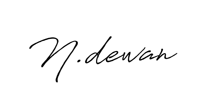 How to make N.dewan signature? Antro_Vectra_Bolder is a professional autograph style. Create handwritten signature for N.dewan name. N.dewan signature style 7 images and pictures png