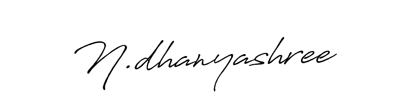 The best way (Antro_Vectra_Bolder) to make a short signature is to pick only two or three words in your name. The name N.dhanyashree include a total of six letters. For converting this name. N.dhanyashree signature style 7 images and pictures png