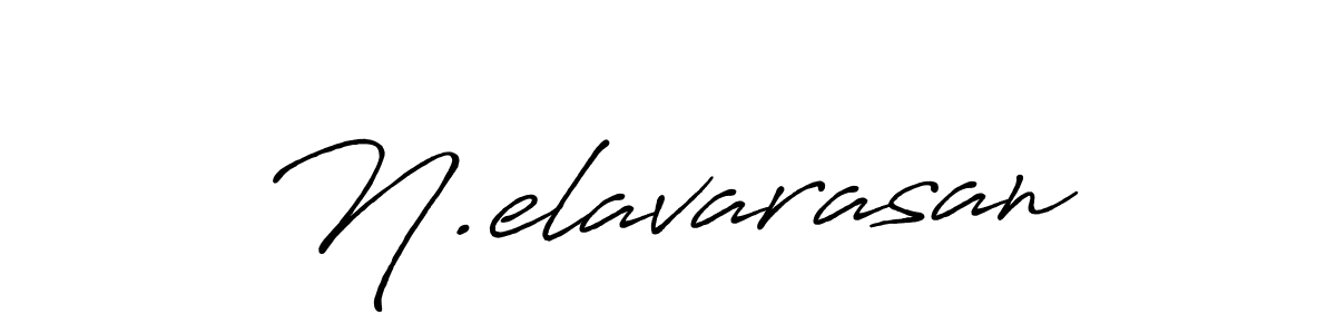 How to make N.elavarasan signature? Antro_Vectra_Bolder is a professional autograph style. Create handwritten signature for N.elavarasan name. N.elavarasan signature style 7 images and pictures png