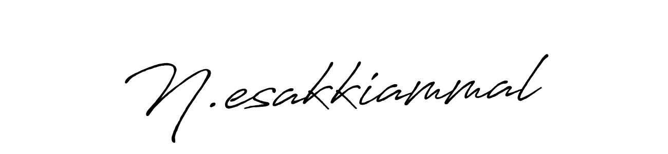 Use a signature maker to create a handwritten signature online. With this signature software, you can design (Antro_Vectra_Bolder) your own signature for name N.esakkiammal. N.esakkiammal signature style 7 images and pictures png