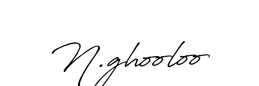 How to make N.ghooloo name signature. Use Antro_Vectra_Bolder style for creating short signs online. This is the latest handwritten sign. N.ghooloo signature style 7 images and pictures png