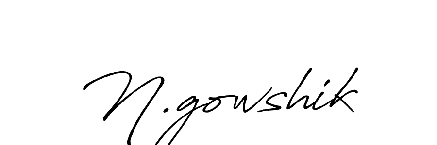 Best and Professional Signature Style for N.gowshik. Antro_Vectra_Bolder Best Signature Style Collection. N.gowshik signature style 7 images and pictures png