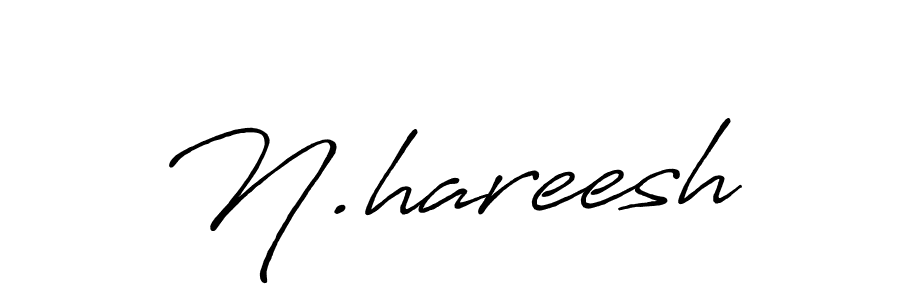 How to make N.hareesh signature? Antro_Vectra_Bolder is a professional autograph style. Create handwritten signature for N.hareesh name. N.hareesh signature style 7 images and pictures png