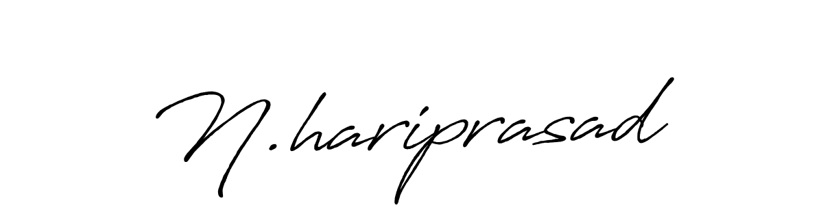 Use a signature maker to create a handwritten signature online. With this signature software, you can design (Antro_Vectra_Bolder) your own signature for name N.hariprasad. N.hariprasad signature style 7 images and pictures png