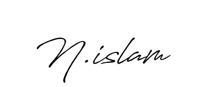 Use a signature maker to create a handwritten signature online. With this signature software, you can design (Antro_Vectra_Bolder) your own signature for name N.islam. N.islam signature style 7 images and pictures png
