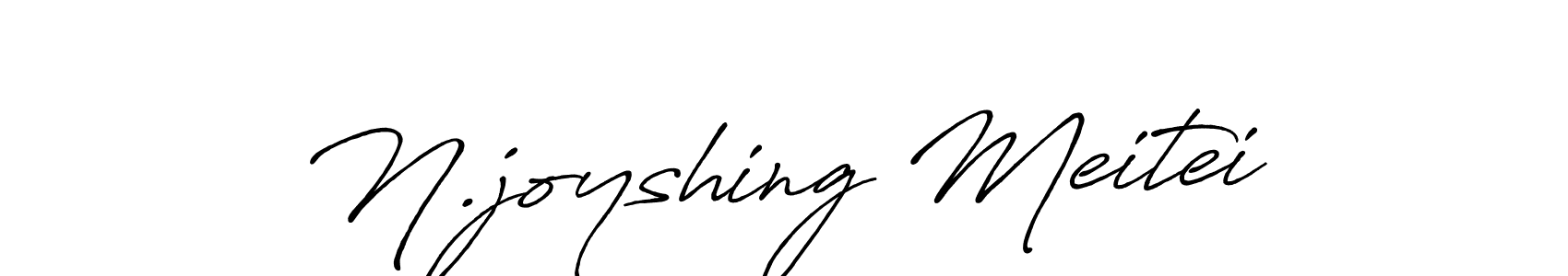 Design your own signature with our free online signature maker. With this signature software, you can create a handwritten (Antro_Vectra_Bolder) signature for name N.joyshing Meitei. N.joyshing Meitei signature style 7 images and pictures png