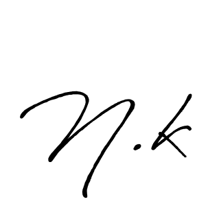 if you are searching for the best signature style for your name N.k. so please give up your signature search. here we have designed multiple signature styles  using Antro_Vectra_Bolder. N.k signature style 7 images and pictures png