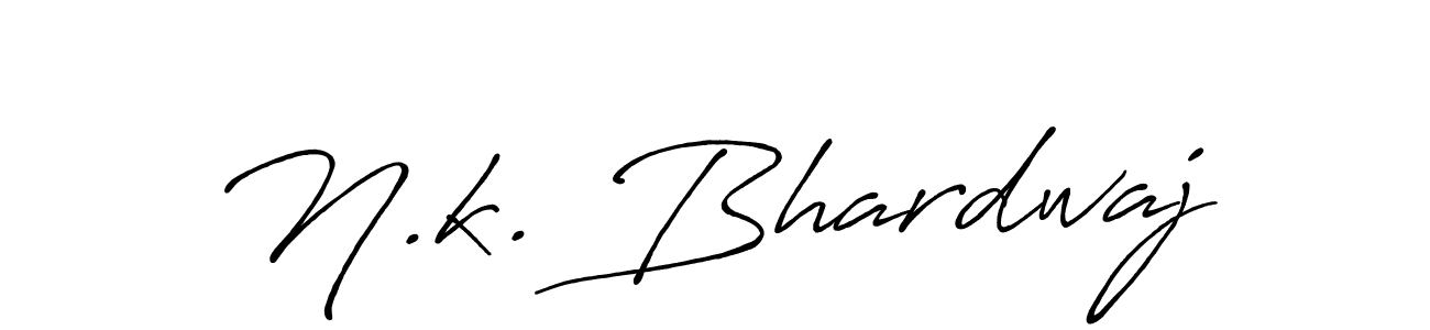 Make a beautiful signature design for name N.k. Bhardwaj. Use this online signature maker to create a handwritten signature for free. N.k. Bhardwaj signature style 7 images and pictures png