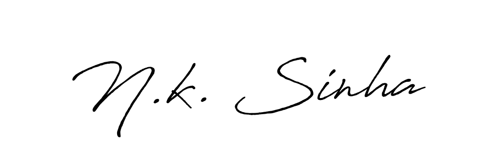 Once you've used our free online signature maker to create your best signature Antro_Vectra_Bolder style, it's time to enjoy all of the benefits that N.k. Sinha name signing documents. N.k. Sinha signature style 7 images and pictures png