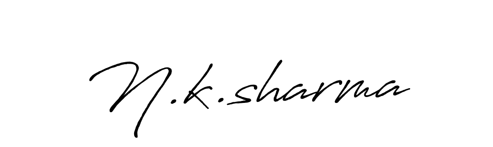 Use a signature maker to create a handwritten signature online. With this signature software, you can design (Antro_Vectra_Bolder) your own signature for name N.k.sharma. N.k.sharma signature style 7 images and pictures png