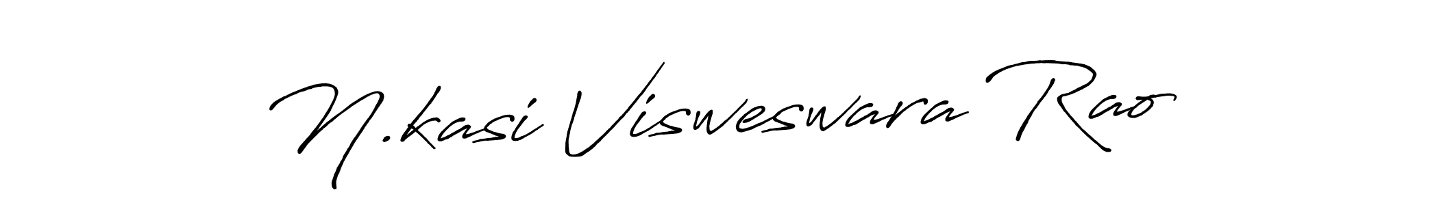 Create a beautiful signature design for name N.kasi Visweswara Rao. With this signature (Antro_Vectra_Bolder) fonts, you can make a handwritten signature for free. N.kasi Visweswara Rao signature style 7 images and pictures png