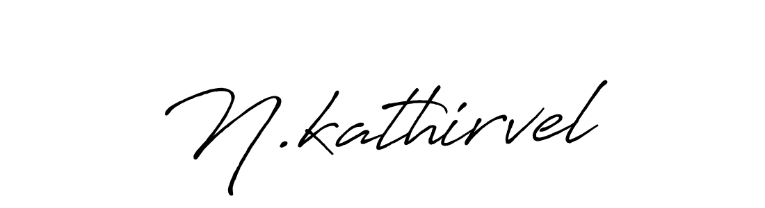 Make a beautiful signature design for name N.kathirvel. With this signature (Antro_Vectra_Bolder) style, you can create a handwritten signature for free. N.kathirvel signature style 7 images and pictures png