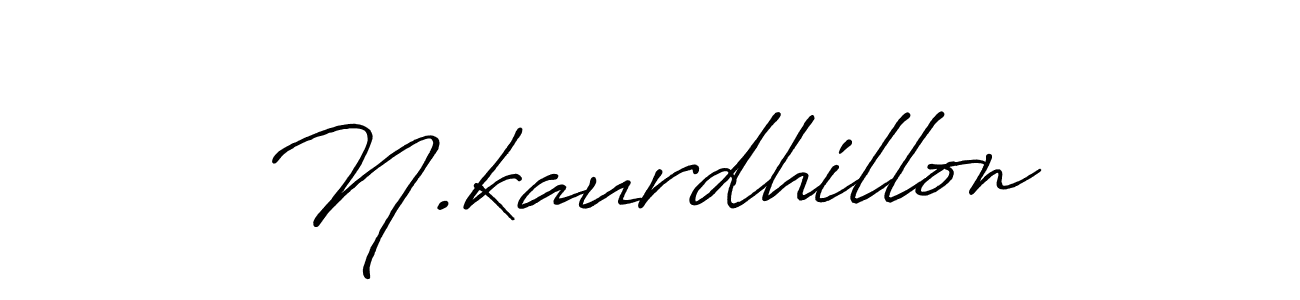 Also we have N.kaurdhillon name is the best signature style. Create professional handwritten signature collection using Antro_Vectra_Bolder autograph style. N.kaurdhillon signature style 7 images and pictures png