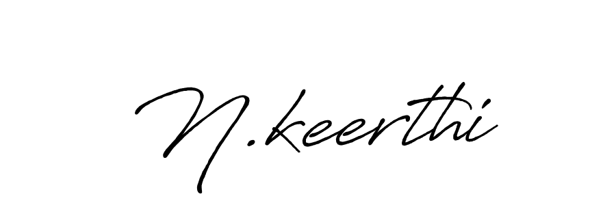 Create a beautiful signature design for name N.keerthi. With this signature (Antro_Vectra_Bolder) fonts, you can make a handwritten signature for free. N.keerthi signature style 7 images and pictures png