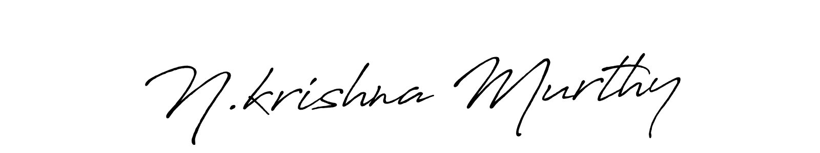 N.krishna Murthy stylish signature style. Best Handwritten Sign (Antro_Vectra_Bolder) for my name. Handwritten Signature Collection Ideas for my name N.krishna Murthy. N.krishna Murthy signature style 7 images and pictures png