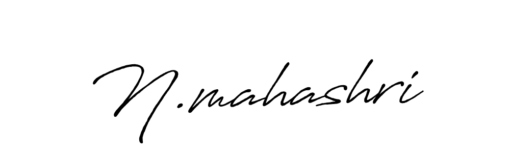 Create a beautiful signature design for name N.mahashri. With this signature (Antro_Vectra_Bolder) fonts, you can make a handwritten signature for free. N.mahashri signature style 7 images and pictures png