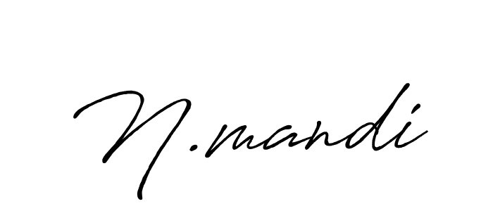 How to make N.mandi name signature. Use Antro_Vectra_Bolder style for creating short signs online. This is the latest handwritten sign. N.mandi signature style 7 images and pictures png