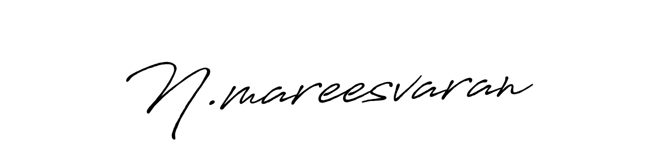 Make a beautiful signature design for name N.mareesvaran. With this signature (Antro_Vectra_Bolder) style, you can create a handwritten signature for free. N.mareesvaran signature style 7 images and pictures png