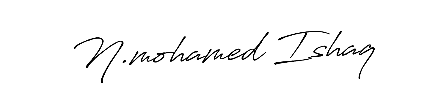 The best way (Antro_Vectra_Bolder) to make a short signature is to pick only two or three words in your name. The name N.mohamed Ishaq include a total of six letters. For converting this name. N.mohamed Ishaq signature style 7 images and pictures png