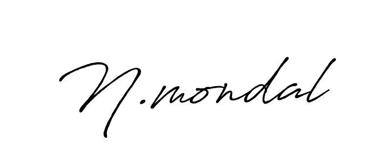 How to make N.mondal signature? Antro_Vectra_Bolder is a professional autograph style. Create handwritten signature for N.mondal name. N.mondal signature style 7 images and pictures png