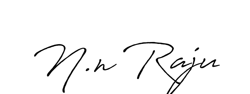 Create a beautiful signature design for name N.n Raju. With this signature (Antro_Vectra_Bolder) fonts, you can make a handwritten signature for free. N.n Raju signature style 7 images and pictures png