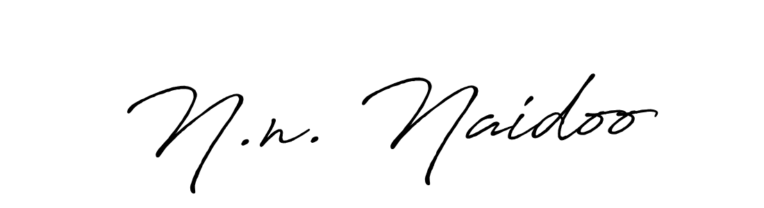 N.n. Naidoo stylish signature style. Best Handwritten Sign (Antro_Vectra_Bolder) for my name. Handwritten Signature Collection Ideas for my name N.n. Naidoo. N.n. Naidoo signature style 7 images and pictures png