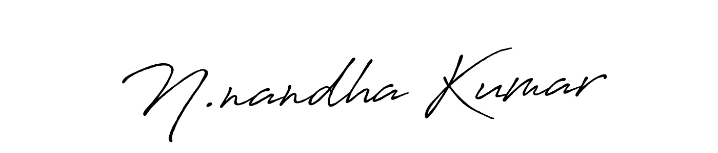 N.nandha Kumar stylish signature style. Best Handwritten Sign (Antro_Vectra_Bolder) for my name. Handwritten Signature Collection Ideas for my name N.nandha Kumar. N.nandha Kumar signature style 7 images and pictures png
