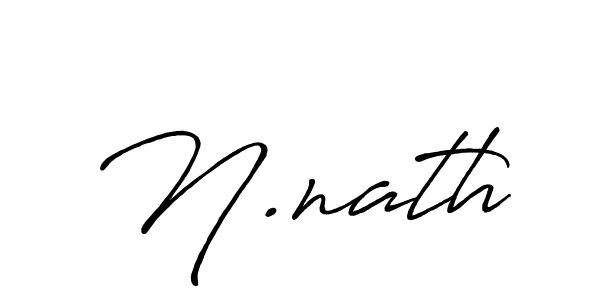 N.nath stylish signature style. Best Handwritten Sign (Antro_Vectra_Bolder) for my name. Handwritten Signature Collection Ideas for my name N.nath. N.nath signature style 7 images and pictures png