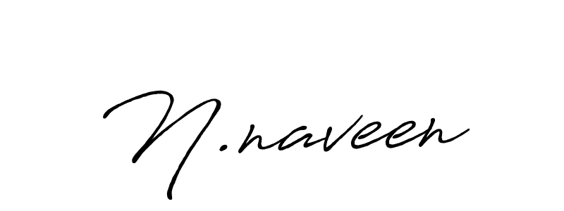 Create a beautiful signature design for name N.naveen. With this signature (Antro_Vectra_Bolder) fonts, you can make a handwritten signature for free. N.naveen signature style 7 images and pictures png