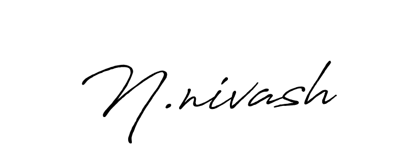 Create a beautiful signature design for name N.nivash. With this signature (Antro_Vectra_Bolder) fonts, you can make a handwritten signature for free. N.nivash signature style 7 images and pictures png
