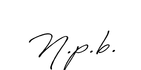 Once you've used our free online signature maker to create your best signature Antro_Vectra_Bolder style, it's time to enjoy all of the benefits that N.p.b. name signing documents. N.p.b. signature style 7 images and pictures png