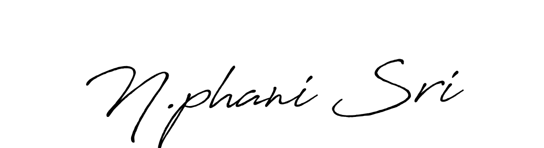 How to make N.phani Sri name signature. Use Antro_Vectra_Bolder style for creating short signs online. This is the latest handwritten sign. N.phani Sri signature style 7 images and pictures png