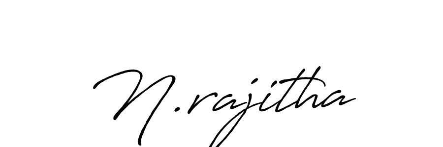 Make a beautiful signature design for name N.rajitha. With this signature (Antro_Vectra_Bolder) style, you can create a handwritten signature for free. N.rajitha signature style 7 images and pictures png