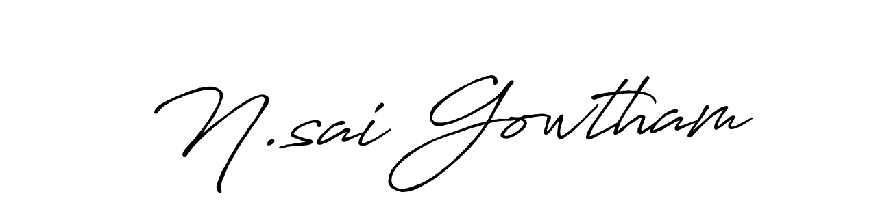 This is the best signature style for the N.sai Gowtham name. Also you like these signature font (Antro_Vectra_Bolder). Mix name signature. N.sai Gowtham signature style 7 images and pictures png