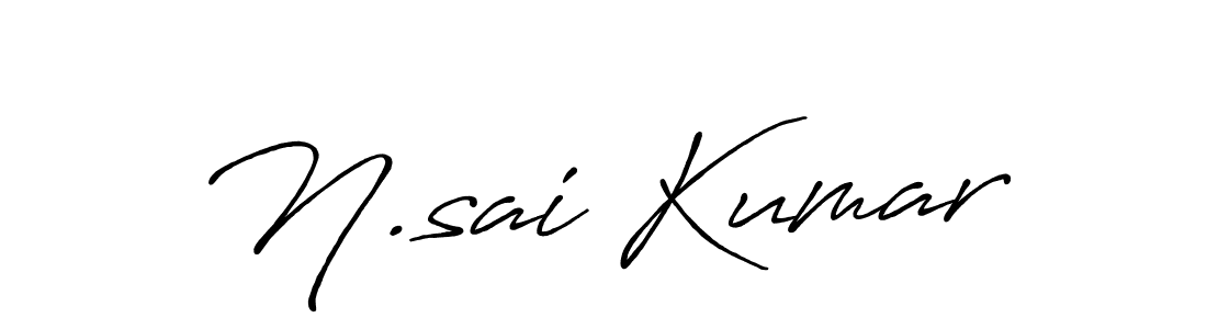 Design your own signature with our free online signature maker. With this signature software, you can create a handwritten (Antro_Vectra_Bolder) signature for name N.sai Kumar. N.sai Kumar signature style 7 images and pictures png