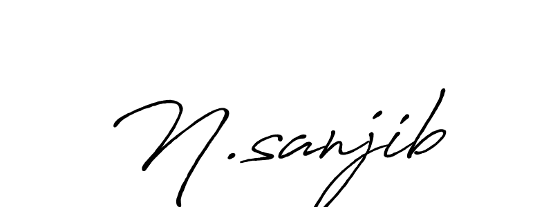 It looks lik you need a new signature style for name N.sanjib. Design unique handwritten (Antro_Vectra_Bolder) signature with our free signature maker in just a few clicks. N.sanjib signature style 7 images and pictures png