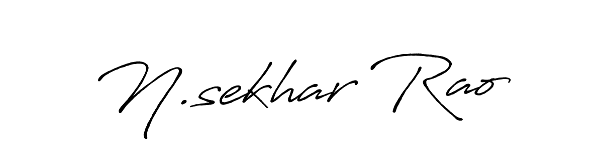 Make a beautiful signature design for name N.sekhar Rao. With this signature (Antro_Vectra_Bolder) style, you can create a handwritten signature for free. N.sekhar Rao signature style 7 images and pictures png