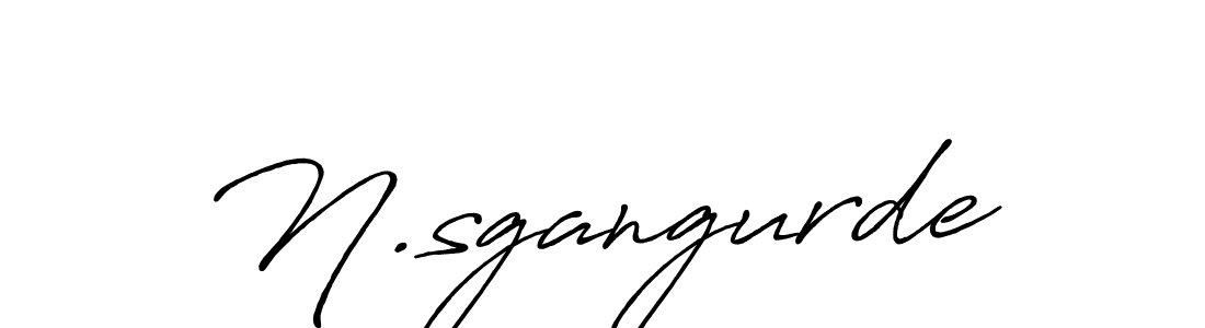 Make a beautiful signature design for name N.sgangurde. With this signature (Antro_Vectra_Bolder) style, you can create a handwritten signature for free. N.sgangurde signature style 7 images and pictures png