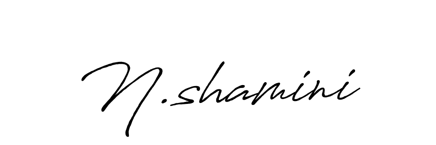 N.shamini stylish signature style. Best Handwritten Sign (Antro_Vectra_Bolder) for my name. Handwritten Signature Collection Ideas for my name N.shamini. N.shamini signature style 7 images and pictures png