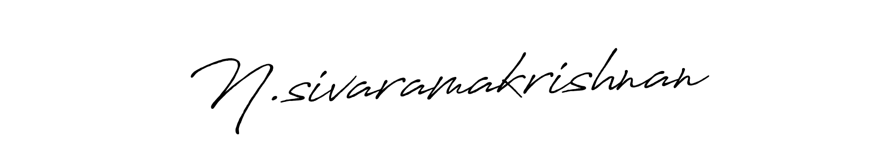 Create a beautiful signature design for name N.sivaramakrishnan. With this signature (Antro_Vectra_Bolder) fonts, you can make a handwritten signature for free. N.sivaramakrishnan signature style 7 images and pictures png