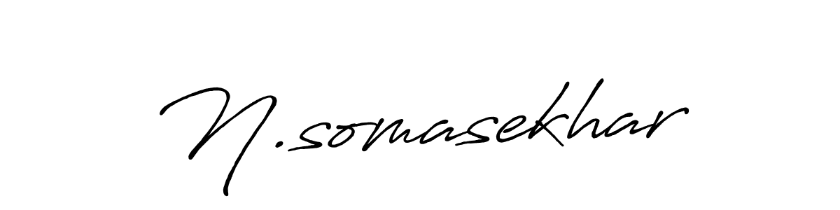 Create a beautiful signature design for name N.somasekhar. With this signature (Antro_Vectra_Bolder) fonts, you can make a handwritten signature for free. N.somasekhar signature style 7 images and pictures png