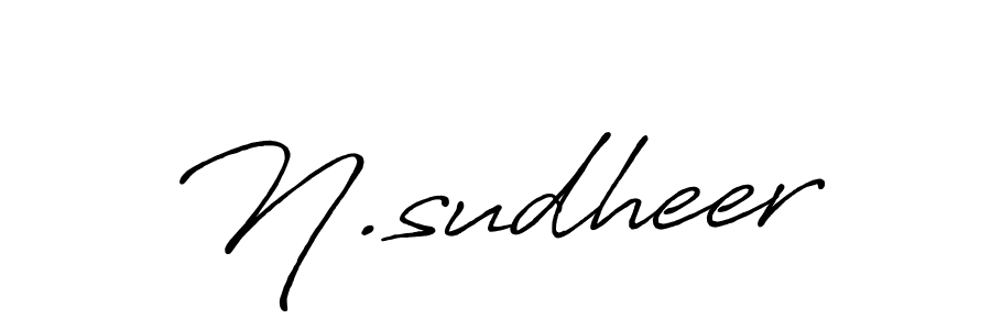How to make N.sudheer signature? Antro_Vectra_Bolder is a professional autograph style. Create handwritten signature for N.sudheer name. N.sudheer signature style 7 images and pictures png