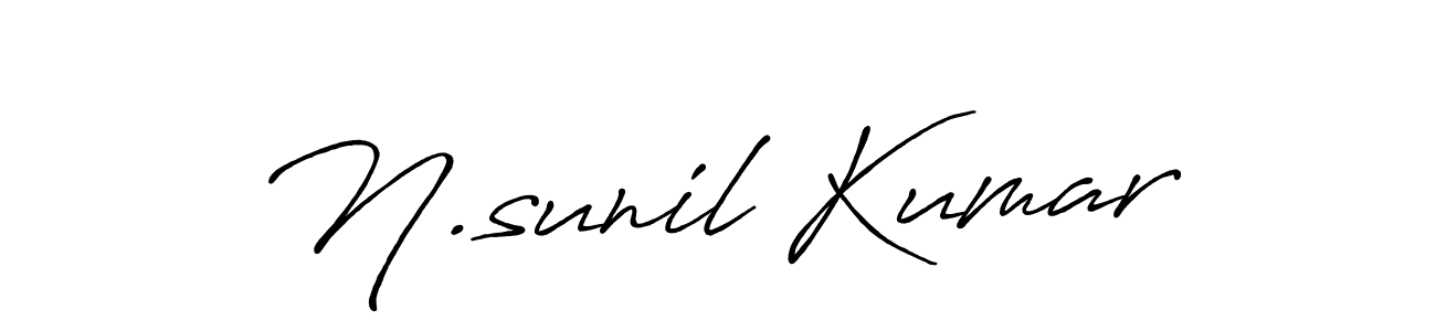 Also we have N.sunil Kumar name is the best signature style. Create professional handwritten signature collection using Antro_Vectra_Bolder autograph style. N.sunil Kumar signature style 7 images and pictures png