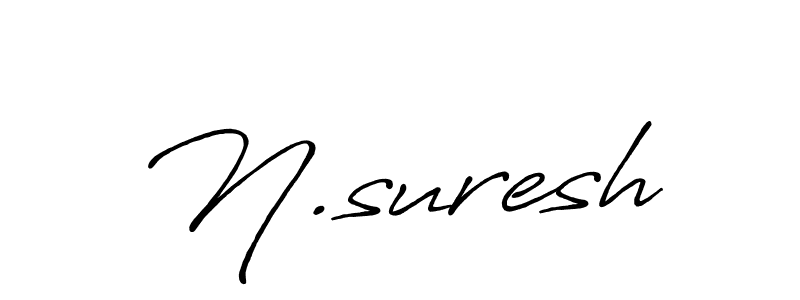 Use a signature maker to create a handwritten signature online. With this signature software, you can design (Antro_Vectra_Bolder) your own signature for name N.suresh. N.suresh signature style 7 images and pictures png