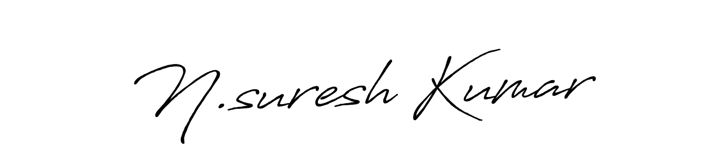 How to make N.suresh Kumar name signature. Use Antro_Vectra_Bolder style for creating short signs online. This is the latest handwritten sign. N.suresh Kumar signature style 7 images and pictures png