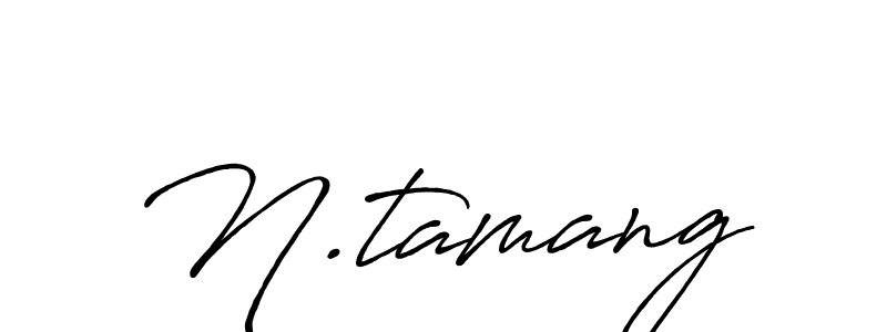 How to make N.tamang signature? Antro_Vectra_Bolder is a professional autograph style. Create handwritten signature for N.tamang name. N.tamang signature style 7 images and pictures png