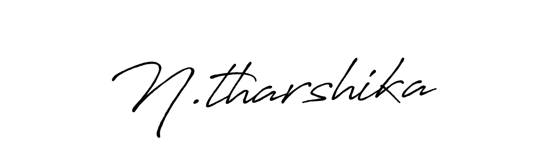 Create a beautiful signature design for name N.tharshika. With this signature (Antro_Vectra_Bolder) fonts, you can make a handwritten signature for free. N.tharshika signature style 7 images and pictures png